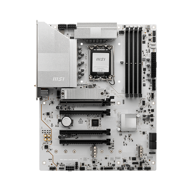 Tarjeta Madre MSI PRO Z890-S WIFI WHITE, Intel LGA 1851, DDR5, ATX, Wi-Fi 7, 2.5G LAN, Thunderbolt 4 – PRO Z890-S WIFI WHITE