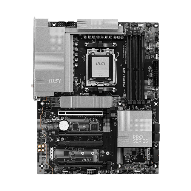 Tarjeta Madre MSI PRO X870-P WIFI, ATX, AM5, DDR5 8200+ MT/s (OC), PCIe 5.0, 3× M.2, USB4, Wi-Fi 7, Bluetooth 5.4, LAN 5Gbps – PRO X870-P WIFI