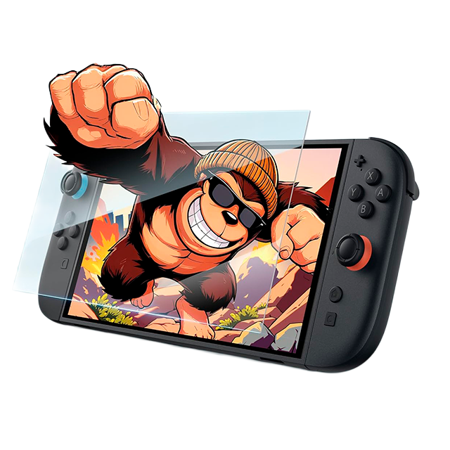 Protector de Pantalla JSAUX Switch 2 (2025), Vidrio Templado Ultra HD 9H, 3-Unidades, Marco Guía, Antihuellas – JS0123-3P