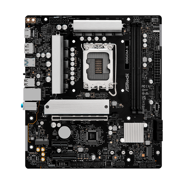 Tarjeta Madre ASRock B860M-X, Micro ATX, Socket LGA 1851, DDR5, Intel B860, PCIe 4.0 – B860M-X
