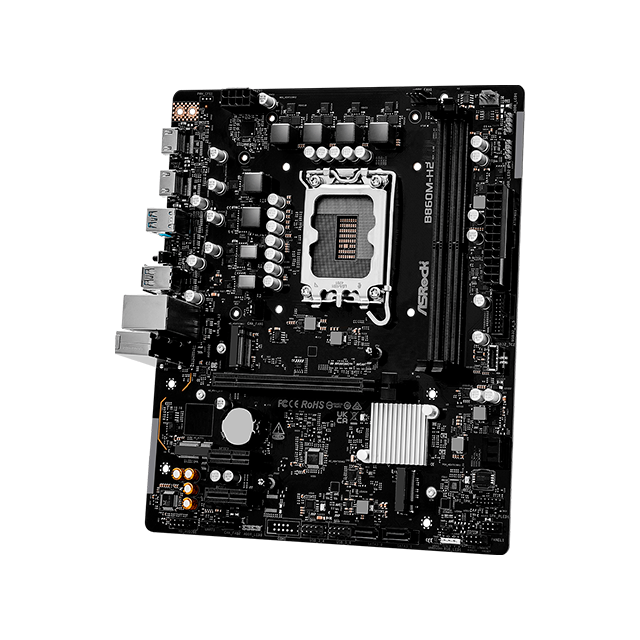 Tarjeta Madre ASRock B860M-H2, Intel LGA 1851, DDR5 hasta 128 GB, PCIe 4.0, micro ATX – B860M-H2