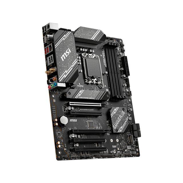 Tarjeta Madre MSI B760 Gaming Plus WIFI, Intel LGA 1700, DDR5, ATX, Wi-Fi 6E, Bluetooth 5.3 – B760 GAMING PLUS WIFI