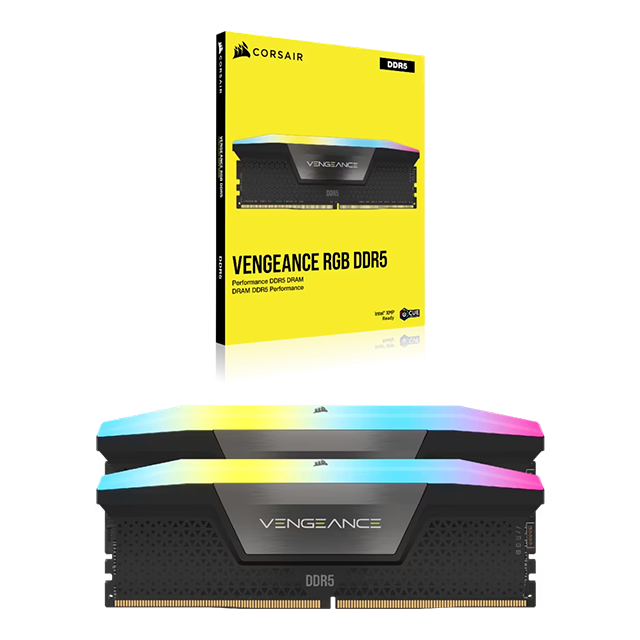 Memoria RAM Corsair Vengeance RGB 48 GB (2×24 GB), DDR5, 7000 MHz CL40 Negra – CMH48GX5M2B7000C40