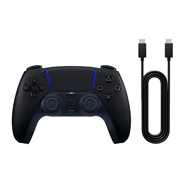 Control inalámbrico PlayStation DualSense Midnight Black + Cable USB-C, Bluetooth / Alámbrico USB-C, Multiplataforma – CFI-ZCT2W