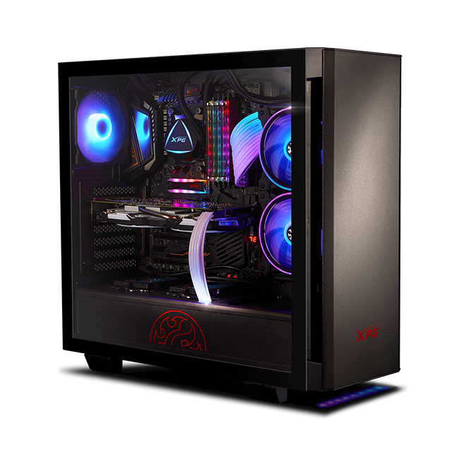 Gabinete XPG Invader Negro, Cristal Templado, ATX, 2 Ventiladores, RGB - INVADER-BKCWW