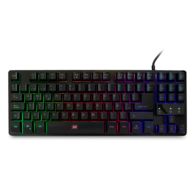 Teclado de Membrana Vorago Start The Game KB-503 TKL | Iluminacion RGB | Español