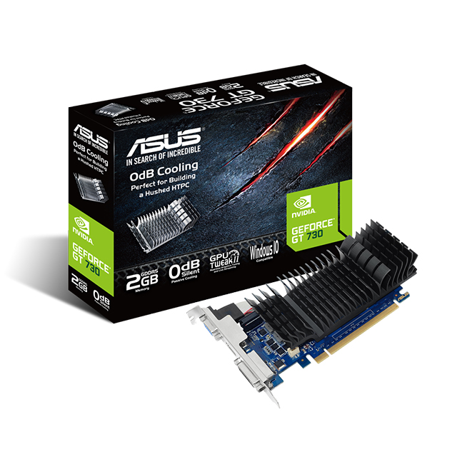 Tarjeta de video Nvidia Asus Geforce GT 730 2GB DDR5 - GT730-SL-2GD5-BRK