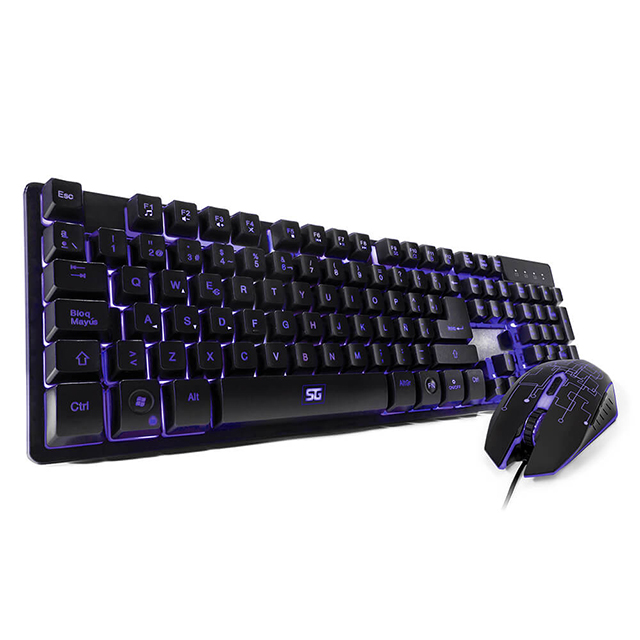 Combo de Teclado y Mouse Vorago Start The Game KM-500 | 4 Colores | Español