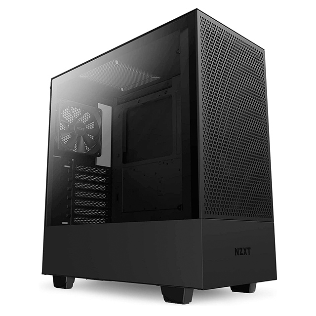 Gabinete NZXT H5 Flow Negro, ATX, Cristal Templado, 2 Ventiladores F Quiet 120mm - CC-H51FB-01