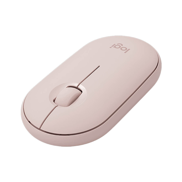 Mouse Logitech Pebble M350 Rose, Inalámbrico, 3 Botones, 1,000 DPI - 910-005769