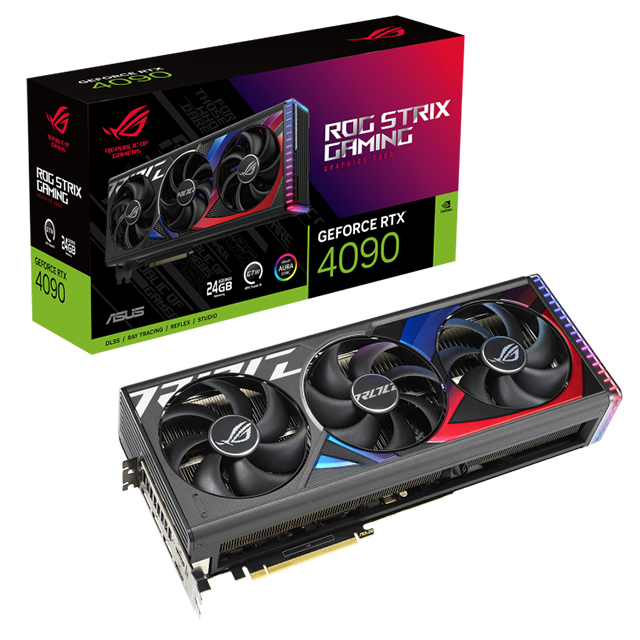 Tarjeta de video Nvidia Asus ROG Strix GeForce RTX 4090 24GB GDDR6X, Aura Sync - ROG-STRIX-RTX4090-24G-GAMING