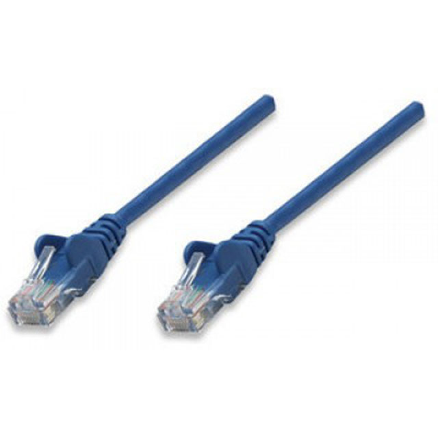 Cable de Red INTELLINET Azul, 2 m, Cat5e, RJ-45/RJ-45, Macho/Macho - 318983