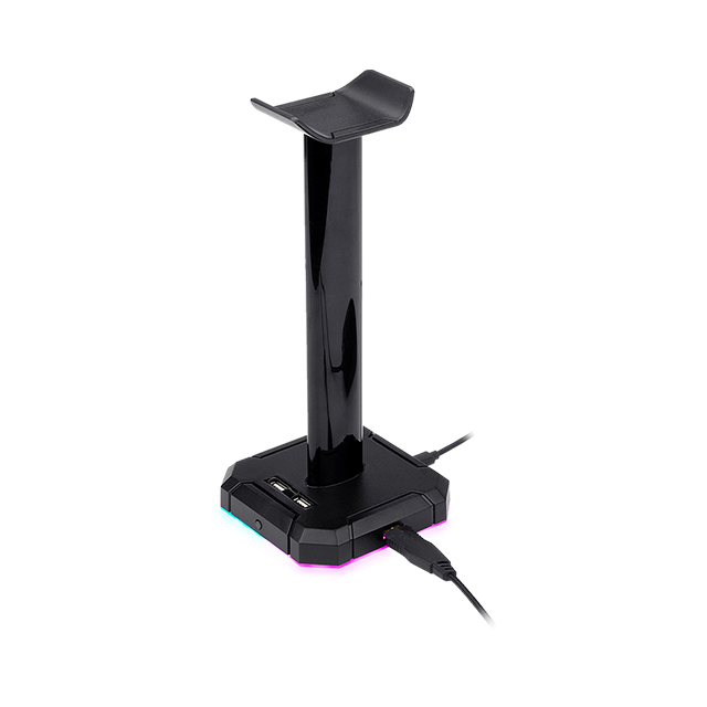 Soporte para audífonos Redragon Scepter Pro con HUB USB, RGB - HA300