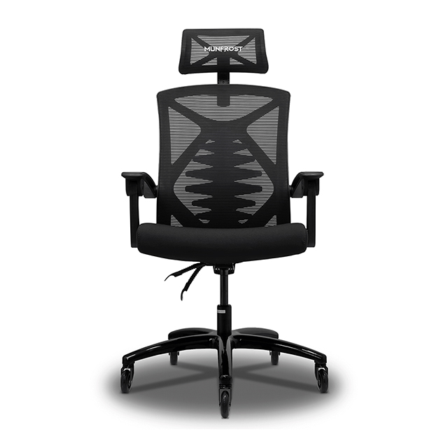 Silla Gamer Munfrost Nova Negra | Reclinable | 180KG | Ruedas tipo patin - MFMSIL1B