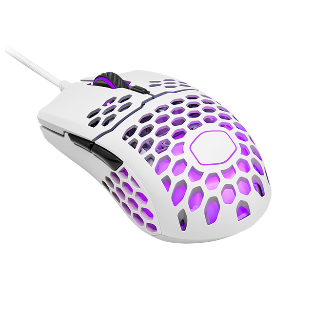 Mouse Gamer Cooler Master MM711 RGB Blanco, Alámbrico, 6 Botones, Pixart 3389, 16,000 DPI - MM-711-WWOL1