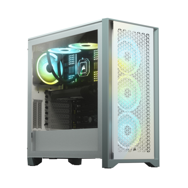 Gabinete Corsair 4000D Airflow Blanco, Cristal Templado, 2 Ventiladores, ATX - CC-9011201-WW