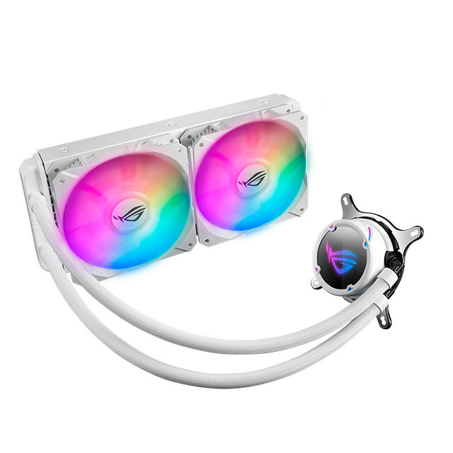 Enfriamiento Liquido Asus ROG Strix LC 240 RGB White Edition, 240mm, Aura Sync - ROG STRIX LC 240 RGB WHITE EDITION