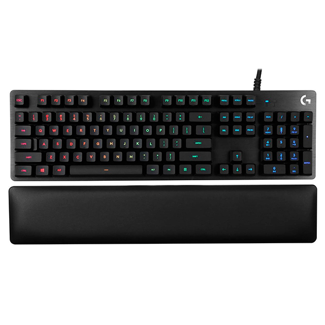 Teclado Mecánico Logitech G513, GX Brown Tactile, Lightsync RGB, Reposa Muñecas, Ingles - 920-009322