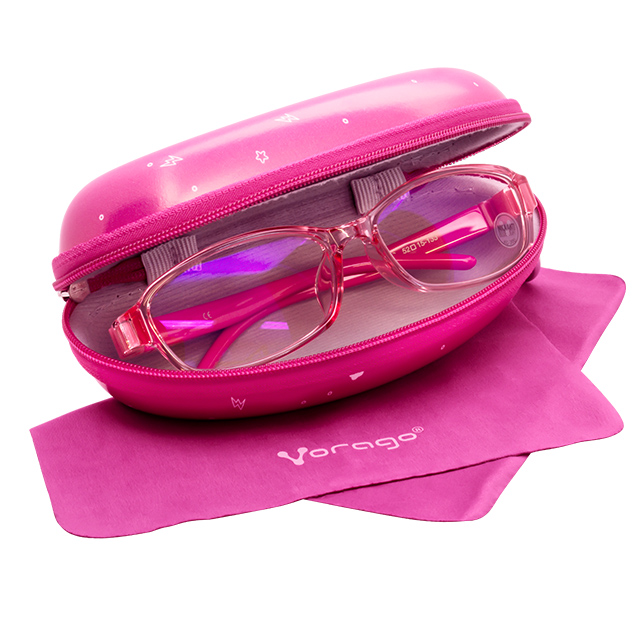 Lentes para PC Vorago KG200 Rosa, Anti Blue Light, Ligeros, Estuche - KG200-PK