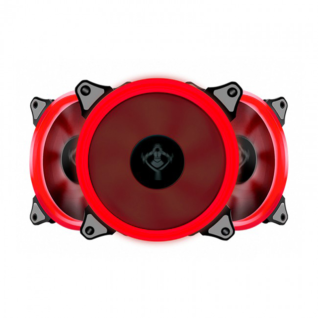 Ventiladores Yeyian Typhoon Led Rojo, 3x120mm - YCT-050720R