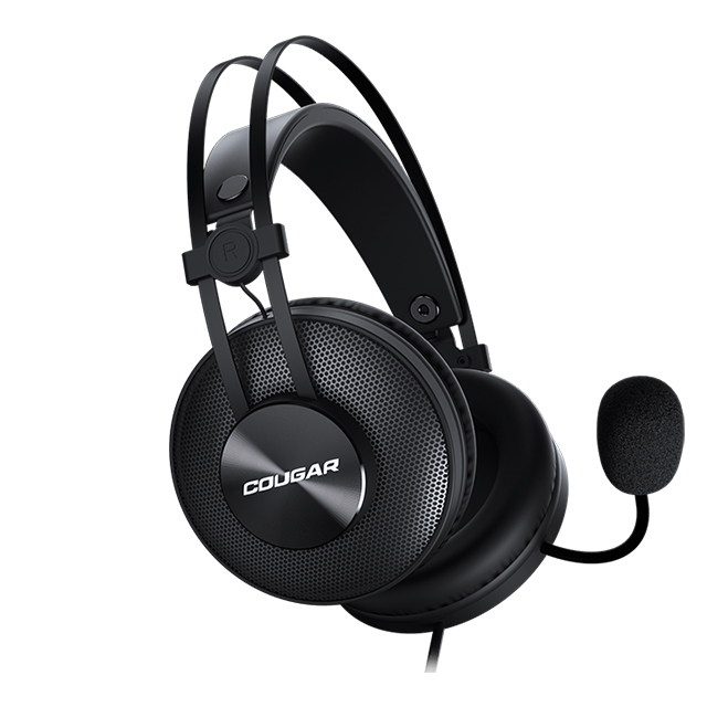 Diadema Cougar Immersa Essential Negro, Alámbrico, 3.5mm, PC, PS4, Xbox One, Switch, Mobile, Stereo, 3H350P40B.0001