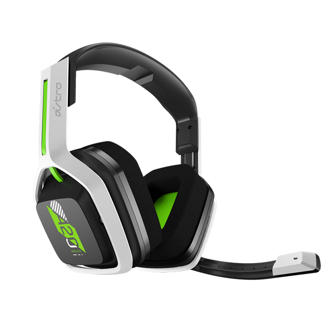 Diadema Astro A20 Wireless Gen 2 Headset, Blanco-Verde, Inalámbrico, USB, Xbox One, Series X|S, PC, MAC - 939-001883