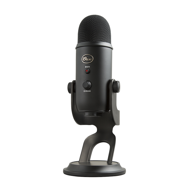 Microfono Blue Yeti Blackout, Plug-And-Play USB, (Logitech) - 988-000100 