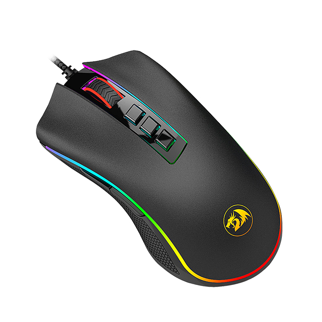 Mouse Gamer Redragon Cobra FPS, RGB, Alámbrico, 24,000 DPI, 8 Botones Progamables, Pixart P3360 óptico - M711-FPS