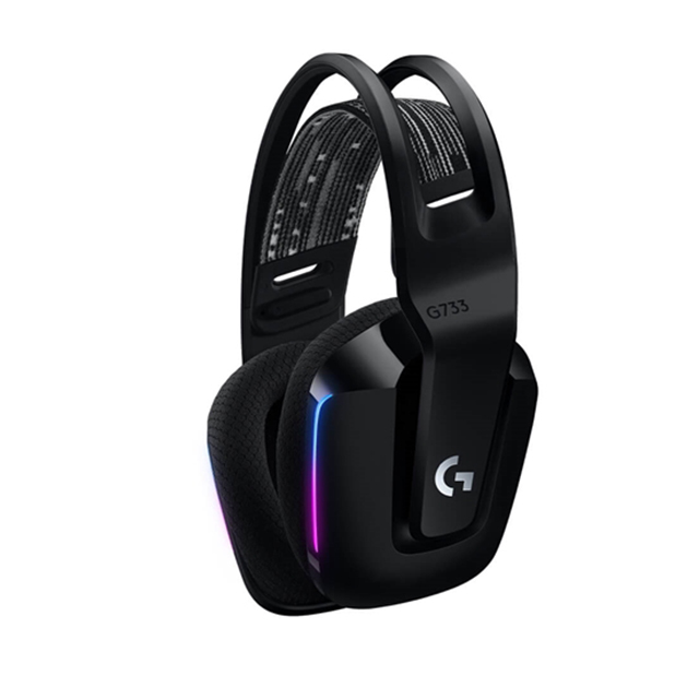 Diadema Logitech G733 Lightspeed Inalámbrico Negro, RGB Lightsync, USB, PC, PS4, 7.1 Surround - 981-000863