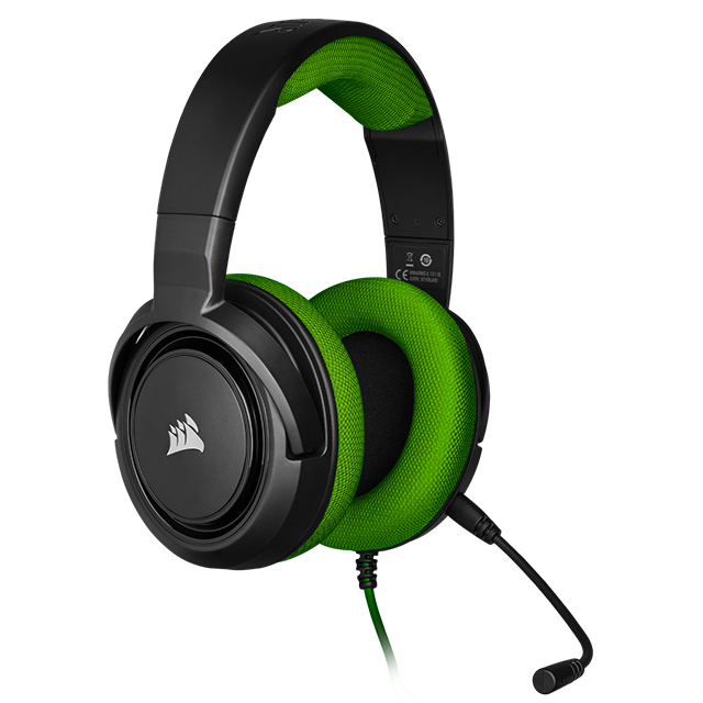 Diadema Corsair HS35 Verde, Alámbrico, 3.5mm, PC, PS4, Xbox One, Switch, Mobile Devices, Stereo -  CA 9011197 EU