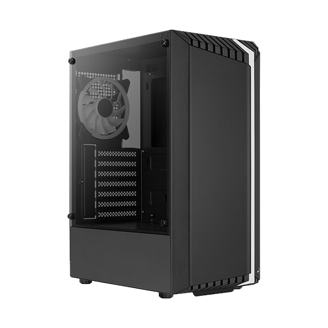 Gabinete Aerocool Bionic-G-BK-V2, Cristal Templado, 1 Ventilador RGB, ATX - 4710562758672