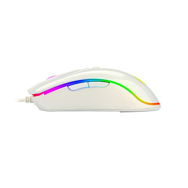 Mouse Gamer Redragon Cobra White M711W RGB, Alámbrico, 10,000 DPI, 8 Botones Progamables, Pixart P3325 óptico