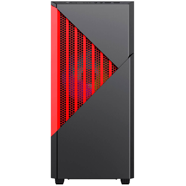 Gabinete Munfrost Panda Pro Red, E-ATX, Cristal Templado, 2 Ventiladores ARGB