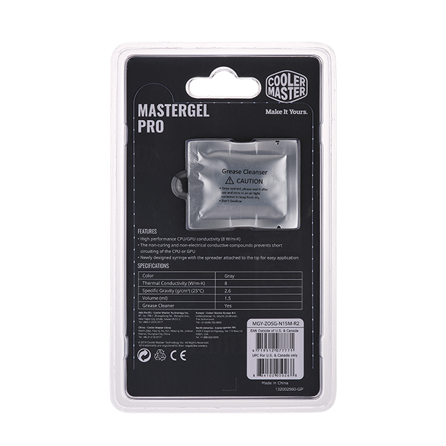 Pasta Termica Cooler Master MasterGel Pro - MGY-ZOSG-N15M-R2