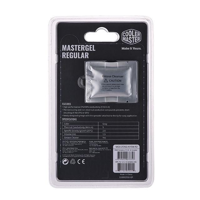 Pasta Termica Cooler Master MasterGel Regular - MGX-ZOSG-N15M-R2