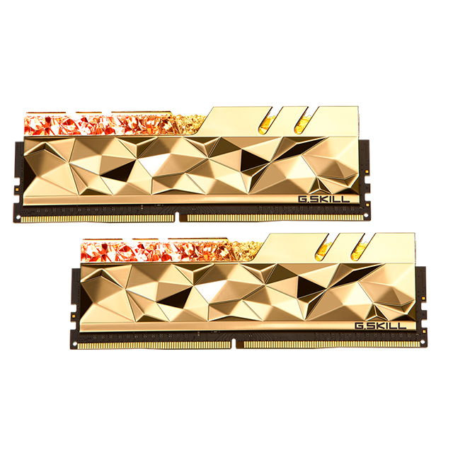 Memoria RAM G. Skill Trident Z Royal Elite Oro 16GB 2X8GB DDR4 4800MHZ CL19-28-28-48 1.50V - F4-4800C19D-16GTEGC