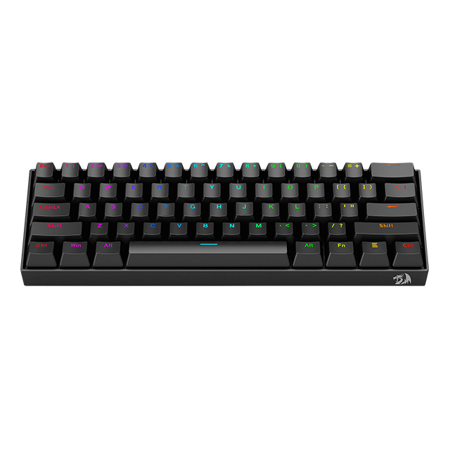 Teclado Gamer Mecanico 60% Redragon Dragonborn K630RGB Black, Switches Redragon Blue