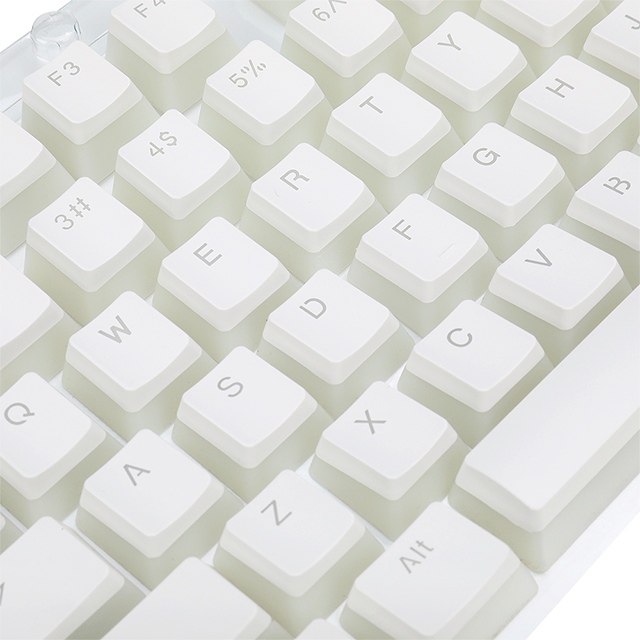 Gaming Keycaps Para Teclado Mecanico Redragon Scarab A130 White, 105 Teclas, Translucidas