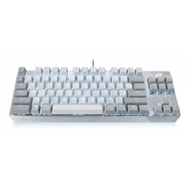 Teclado Gamer Mecánico Asus ROG Strix Scope NX TKL Moonlight White, Alámbrico, USB, ROG NX Switch Red, Ingles - X806