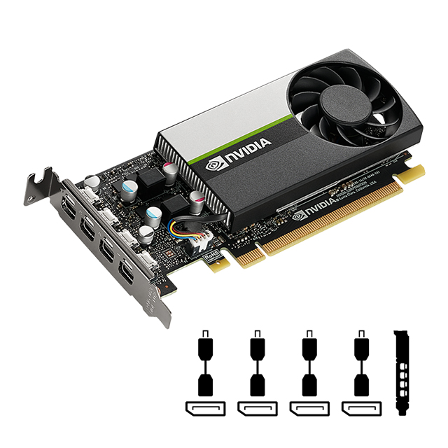 Tarjeta de video Nvidia PNY Quadro T1000 4GB GDDR6, Arquitectura Turing, 896 Cuda Cores - VCNT1000-SB