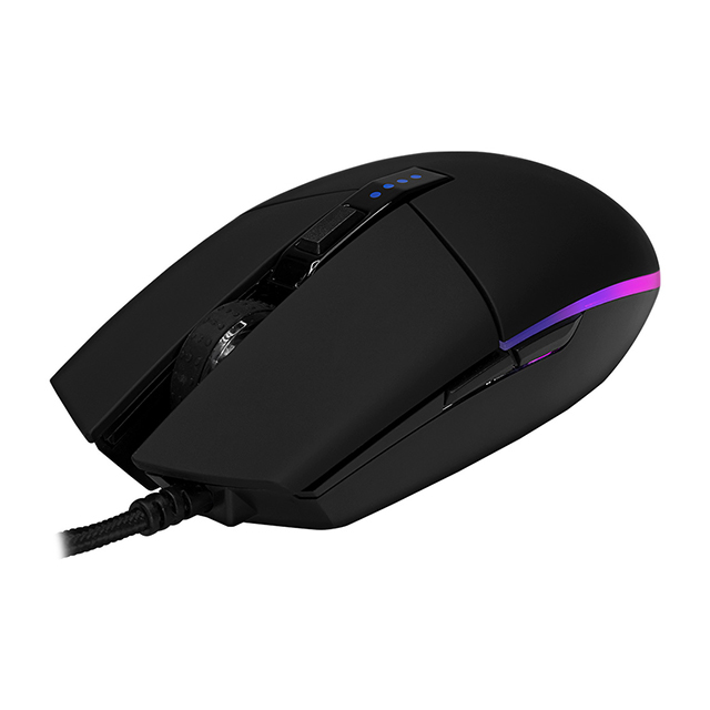 Mouse Gamer Munfrost Triton Black, Alámbrico, 12,000 DPI, 6 Botones Progamables, Pixart 3360 óptico