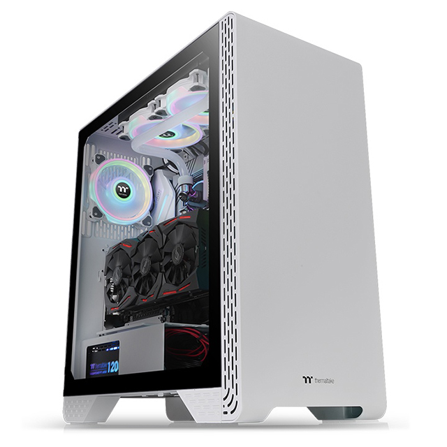 Gabinete Thermaltake S300 TG Snow, ATX, Cristal Templado, 2 Ventiladores - CA-1P5-00M6WN-00