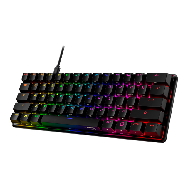 Teclado Mecánico HyperX Alloy Origins 60, RGB, Switches HX Aqua, Ingles - 56R61AA#ABA