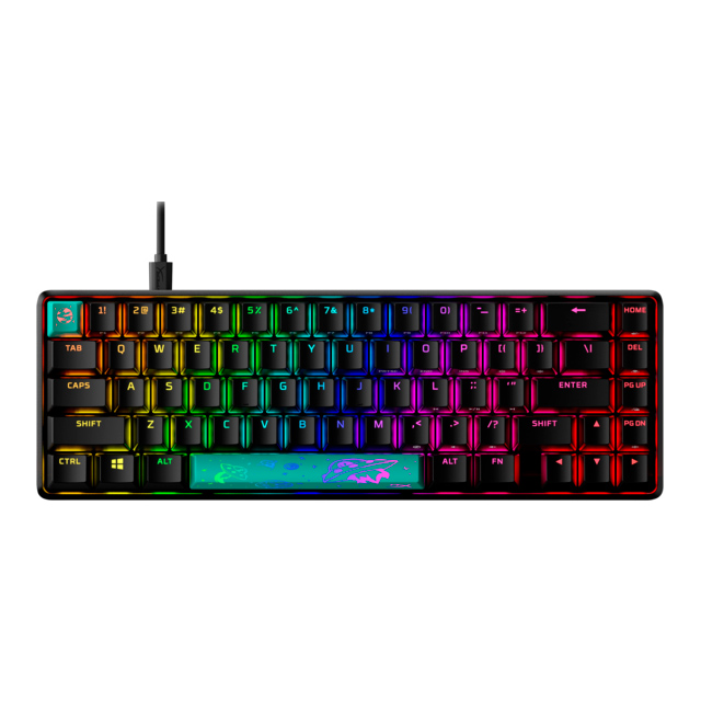 Teclado Mecánico HyperX Alloy Origins 65, RGB, Switches HX Aqua, Ingles - 56R64AA#ABA