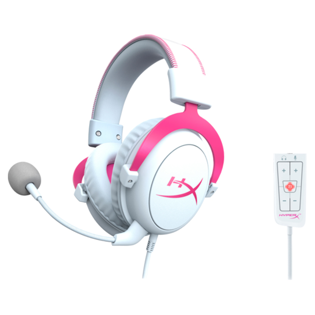 Diadema HyperX Cloud ll Pink, Alámbrico / USB / 3.5mm / PC / Nintendo Switch / Xbox / PS5 / 7.1 surround - 4P5E0AA