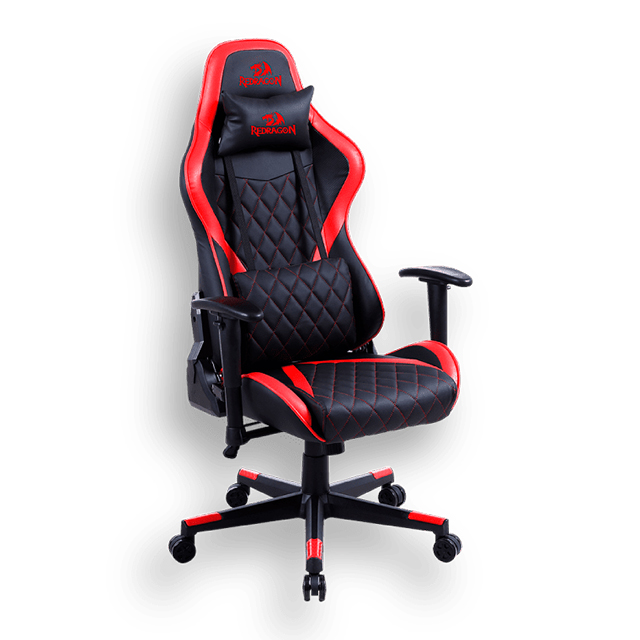 Silla Gamer Redragon Gaia C211 Negro Roja / Reclinable / Piston Ajustable / Reposabrazos - C211-BR