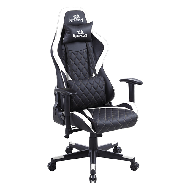 Silla Gamer Redragon Gaia C211 Negro Blanco / Reclinable / Piston Ajustable / Reposabrazos - C211-BW