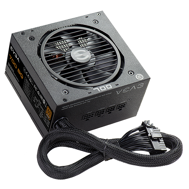 Fuente de Poder EVGA 700 BQ, 80 Plus Bronze 700W, Semi Modular - 110-BQ-0700-V1