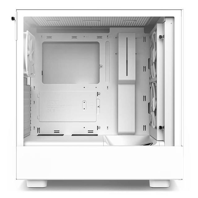 Gabinete NZXT H5 Flow Blanco, ATX, Cristal Templado, 2 Ventiladores F Quiet 120mm - CC-H51FW-01