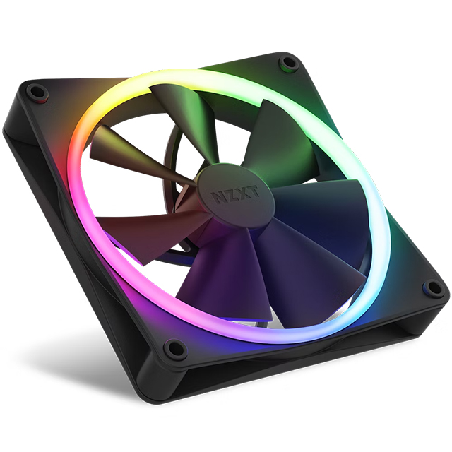 Ventiladores NZXT F140 RGB - Kit de 2 Ventiladores 140mm Negros - RF-R14DF-B1